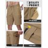 image:imageTBMPOY Mens Cargo Shorts Casual Work Cotton Drawstring Elastic Waist Stretch Summer Short for Men with 5 PocketsKhaki