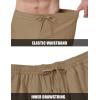 image:imageTBMPOY Mens Cargo Shorts Casual Work Cotton Drawstring Elastic Waist Stretch Summer Short for Men with 5 PocketsKhaki