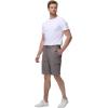 image:imageTBMPOY Mens Cargo Shorts Casual Work Cotton Drawstring Elastic Waist Stretch Summer Short for Men with 5 PocketsMidgray