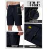 image:imageTBMPOY Mens Cargo Shorts Casual Work Cotton Drawstring Elastic Waist Stretch Summer Short for Men with 5 PocketsNavy Blue