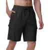 image:imageTBMPOY Mens Cargo Shorts Casual Work Cotton Drawstring Elastic Waist Stretch Summer Short for Men with 5 PocketsDeep Gray