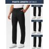 image:imageTBMPOY Mens Golf Pants Stretch Work Dress Pant 303234 Quick Dry Lightweight Casual Travel Trousers with 4 PocketsBlack