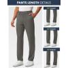 image:imageTBMPOY Mens Golf Pants Stretch Work Dress Pant 303234 Quick Dry Lightweight Casual Travel Trousers with 4 PocketsGrey