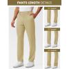 image:imageTBMPOY Mens Golf Pants Stretch Work Dress Pant 303234 Quick Dry Lightweight Casual Travel Trousers with 4 PocketsKhaki