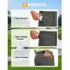 image:imageTBMPOY Mens 9 Stretch Golf Shorts Lightweight Quick Dry Dress Casual Flat Front Shorts 5 Pockets for Work BusinessDark Grey