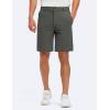 image:imageTBMPOY Mens 9 Stretch Golf Shorts Lightweight Quick Dry Dress Casual Flat Front Shorts 5 Pockets for Work BusinessDark Grey