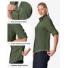 image:imageTBMPOY Womens UPF 50 Fishing Safari Hiking Sun Shirt Uv Protection Button Down Long Sleeve Camp Outdoor Travel ClothesArmy Green