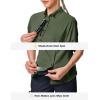 image:imageTBMPOY Womens UPF 50 Fishing Safari Hiking Sun Shirt Uv Protection Button Down Long Sleeve Camp Outdoor Travel ClothesArmy Green