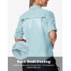 image:imageTBMPOY Womens UPF 50 Fishing Safari Hiking Sun Shirt Uv Protection Button Down Long Sleeve Camp Outdoor Travel ClothesBlue