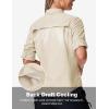 image:imageTBMPOY Womens UPF 50 Fishing Safari Hiking Sun Shirt Uv Protection Button Down Long Sleeve Camp Outdoor Travel ClothesKhaki
