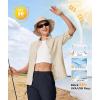 image:imageTBMPOY Womens UPF 50 Fishing Safari Hiking Sun Shirt Uv Protection Button Down Long Sleeve Camp Outdoor Travel ClothesKhaki