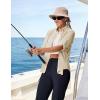 image:imageTBMPOY Womens UPF 50 Fishing Safari Hiking Sun Shirt Uv Protection Button Down Long Sleeve Camp Outdoor Travel ClothesKhaki