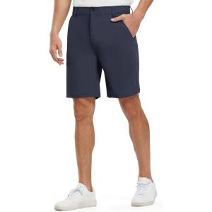 image:imageTBMPOY Mens 9 Stretch Golf Shorts Lightweight Quick Dry Dress Casual Flat Front Shorts 5 Pockets for Work BusinessNavy