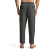 image:imageTBMPOY Mens Linen Pants Casual Lightweight Beach Summer Pants Elastic Waist Slim Fit TrousersDark Grey