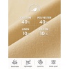 image:imageTBMPOY Mens Linen Pants Casual Lightweight Beach Summer Pants Elastic Waist Slim Fit TrousersKhaki