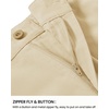 image:imageTBMPOY Mens Linen Pants Casual Lightweight Beach Summer Pants Elastic Waist Slim Fit TrousersLight Khaki