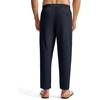 image:imageTBMPOY Mens Linen Pants Casual Lightweight Beach Summer Pants Elastic Waist Slim Fit TrousersNavy Blue