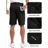 image:imageTBMPOY Mens 9 Golf Shorts Stretch Quick Dry Casual Dress Shorts Flat Front Lightweight for Work Business TravelB1black