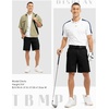 image:imageTBMPOY Mens 9 Golf Shorts Stretch Quick Dry Casual Dress Shorts Flat Front Lightweight for Work Business TravelB1black