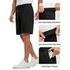 image:imageTBMPOY Mens 9 Golf Shorts Stretch Quick Dry Casual Dress Shorts Flat Front Lightweight for Work Business TravelB1black