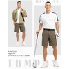 image:imageTBMPOY Mens 9 Golf Shorts Stretch Quick Dry Casual Dress Shorts Flat Front Lightweight for Work Business TravelB1brown