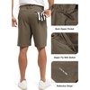 image:imageTBMPOY Mens 9 Golf Shorts Stretch Quick Dry Casual Dress Shorts Flat Front Lightweight for Work Business TravelB1brown