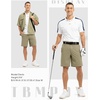 image:imageTBMPOY Mens 9 Golf Shorts Stretch Quick Dry Casual Dress Shorts Flat Front Lightweight for Work Business TravelB1khaki