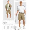 image:imageTBMPOY Mens 9 Golf Shorts Stretch Quick Dry Casual Dress Shorts Flat Front Lightweight for Work Business TravelB1khaki