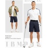 image:imageTBMPOY Mens 9 Golf Shorts Stretch Quick Dry Casual Dress Shorts Flat Front Lightweight for Work Business TravelB1navy