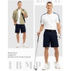 image:imageTBMPOY Mens 9 Golf Shorts Stretch Quick Dry Casual Dress Shorts Flat Front Lightweight for Work Business TravelB1navy