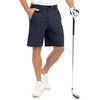 image:imageTBMPOY Mens 9 Golf Shorts Stretch Quick Dry Casual Dress Shorts Flat Front Lightweight for Work Business TravelB1navy