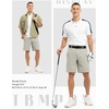 image:imageTBMPOY Mens 9 Golf Shorts Stretch Quick Dry Casual Dress Shorts Flat Front Lightweight for Work Business TravelLight Gray