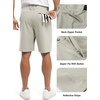 image:imageTBMPOY Mens 9 Golf Shorts Stretch Quick Dry Casual Dress Shorts Flat Front Lightweight for Work Business TravelLight Gray