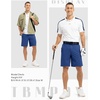 image:imageTBMPOY Mens 9 Golf Shorts Stretch Quick Dry Casual Dress Shorts Flat Front Lightweight for Work Business TravelRoyal Blue