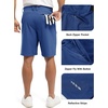image:imageTBMPOY Mens 9 Golf Shorts Stretch Quick Dry Casual Dress Shorts Flat Front Lightweight for Work Business TravelRoyal Blue