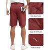image:imageTBMPOY Mens 9 Golf Shorts Stretch Quick Dry Casual Dress Shorts Flat Front Lightweight for Work Business TravelWine Red