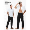 image:imageTBMPOY Mens Linen Pants Casual Travel 5 Pockets Lightweight Breathable Dress Pants Summer Beach Work TrousersBlack