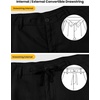 image:imageTBMPOY Mens Linen Pants Casual Travel 5 Pockets Lightweight Breathable Dress Pants Summer Beach Work TrousersBlack