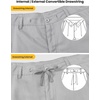 image:imageTBMPOY Mens Linen Pants Casual Travel 5 Pockets Lightweight Breathable Dress Pants Summer Beach Work TrousersLight Grey
