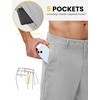 image:imageTBMPOY Mens Linen Pants Casual Travel 5 Pockets Lightweight Breathable Dress Pants Summer Beach Work TrousersLight Grey