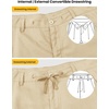 image:imageTBMPOY Mens Linen Pants Casual Travel 5 Pockets Lightweight Breathable Dress Pants Summer Beach Work TrousersLight Khaki