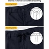 image:imageTBMPOY Mens Linen Pants Casual Travel 5 Pockets Lightweight Breathable Dress Pants Summer Beach Work TrousersNavy Blue