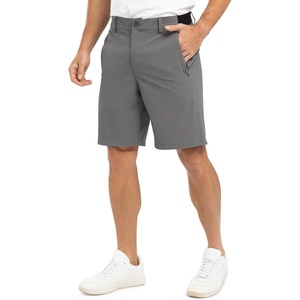 image:imageTBMPOY Mens 9 Golf Shorts Stretch Quick Dry Casual Dress Shorts Flat Front Lightweight for Work Business TravelB1grey