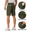 image:imageTBMPOY Mens 9 Golf Shorts Stretch Dress Quick Dry Casual Flat Front Elastic Waist Work Shorts for Men with 5 PocketsArmy Green
