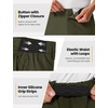 image:imageTBMPOY Mens 9 Golf Shorts Stretch Dress Quick Dry Casual Flat Front Elastic Waist Work Shorts for Men with 5 PocketsArmy Green