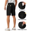image:imageTBMPOY Mens 9 Golf Shorts Stretch Dress Quick Dry Casual Flat Front Elastic Waist Work Shorts for Men with 5 PocketsBlack