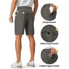 image:imageTBMPOY Mens 9 Golf Shorts Stretch Dress Quick Dry Casual Flat Front Elastic Waist Work Shorts for Men with 5 PocketsDark Grey