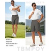 image:imageTBMPOY Mens 9 Golf Shorts Stretch Dress Quick Dry Casual Flat Front Elastic Waist Work Shorts for Men with 5 PocketsDark Grey