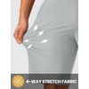 image:imageTBMPOY Mens 9 Golf Shorts Stretch Dress Quick Dry Casual Flat Front Elastic Waist Work Shorts for Men with 5 PocketsLight Grey