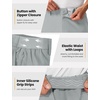 image:imageTBMPOY Mens 9 Golf Shorts Stretch Dress Quick Dry Casual Flat Front Elastic Waist Work Shorts for Men with 5 PocketsLight Grey